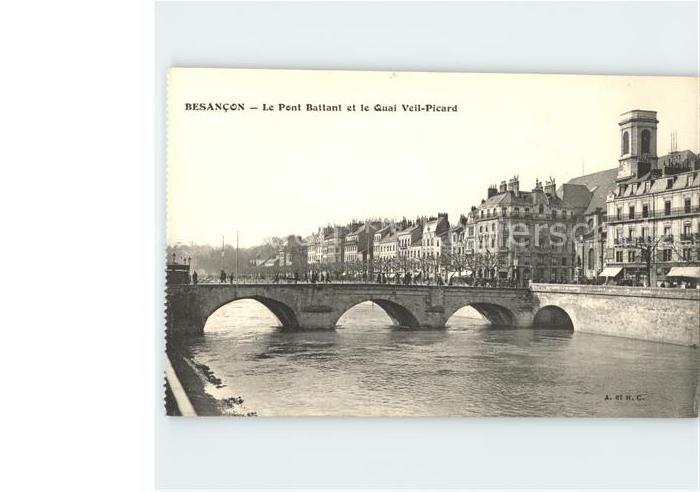 Besancon Doubs Pont Battant Quai Veil Picard