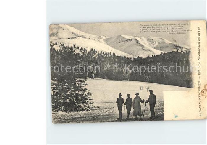 Saint-Amand-Montrond Montagnes en hiver Cantal pittoresque