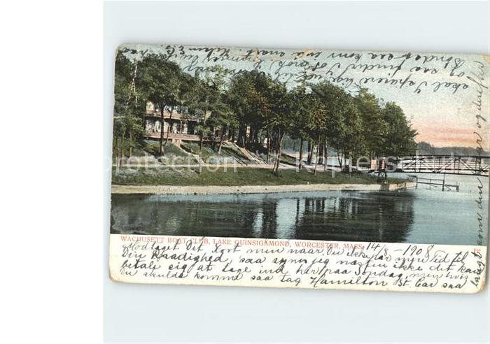 Worcester Massachusetts Wachusett Boat Club Lake Quinsigamond