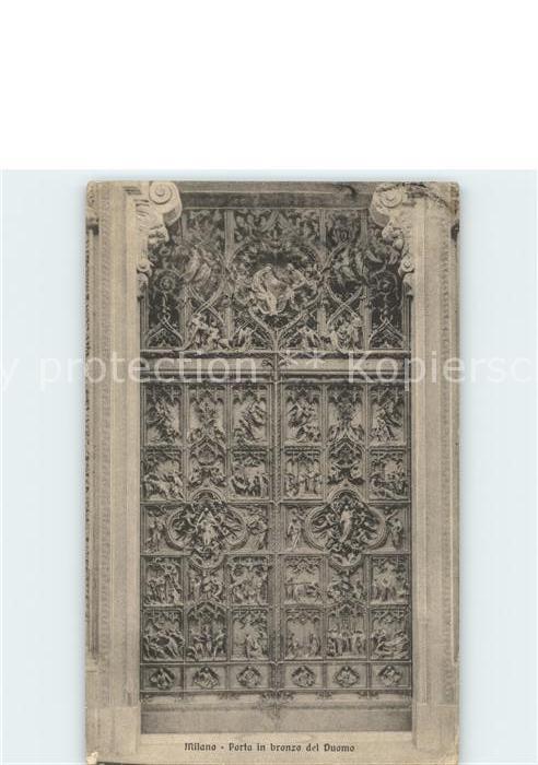 Milano Porta in bronzo del Duomo