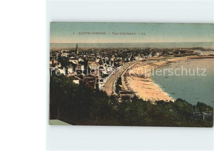 Sainte-Adresse Vue generale Plage