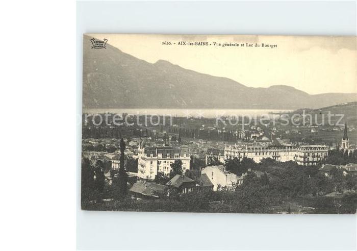 Aix-les-Bains Vue generale et Lac du Bourget