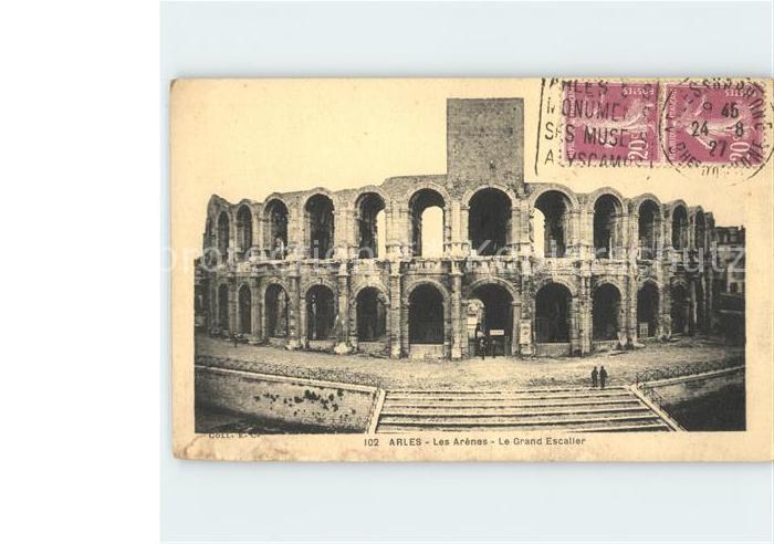 Arles Bouches-du-Rhone Les Arenes Grand Escalier historische S