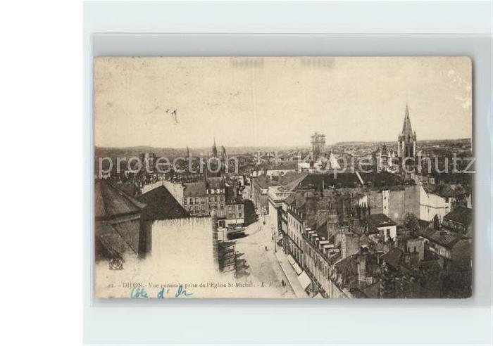 Dijon 21 Vue generale prise de l'Eglise Saint Michel