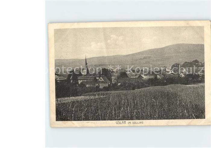 Uslar Solling Ortsansicht mit Kirche