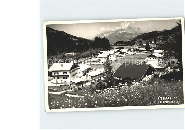 Fieberbrunn Tirol Panorama mit Kaisergebirge