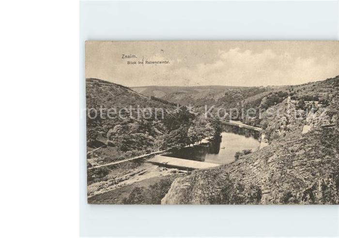Znaim CZ Panorama Blick ins Rabensteintal