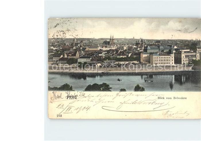 Prag Prahy Prague Blick vom Belvedere