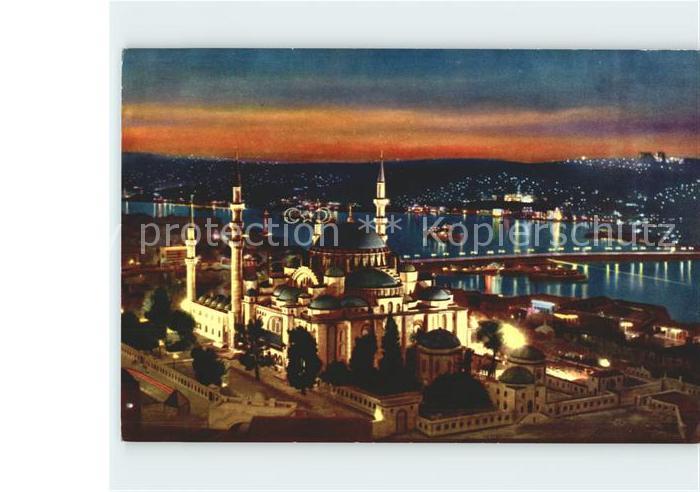 Istanbul Constantinopel Sueleymaniye Moschee Goldenes Horn Atatuerk Bruecke bei
