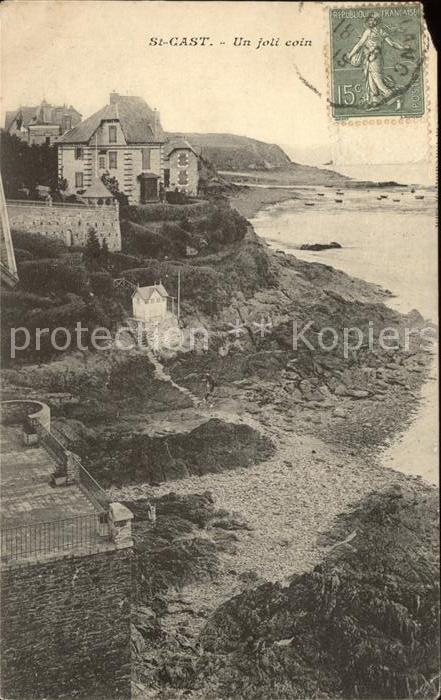 Saint-Cast-le-Guildo Un joli coin Stempel auf AK