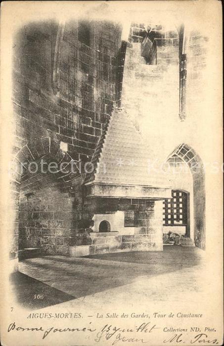 Aigues-Mortes Gard Salle des Gardes Tour de Constance