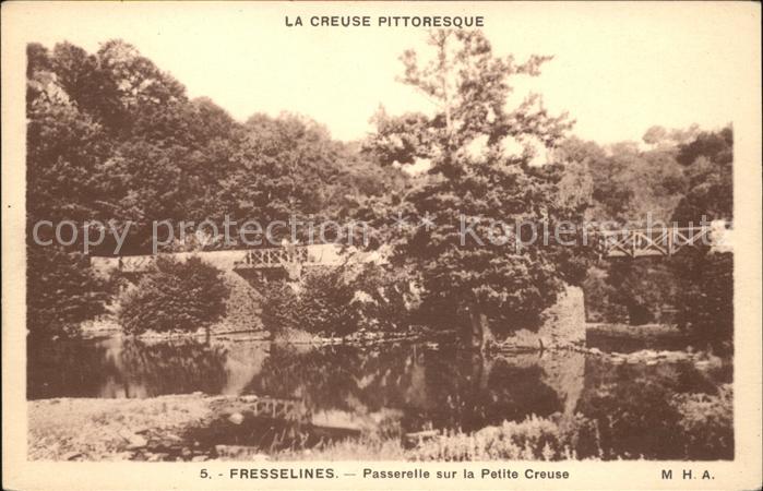 Fresselines Passerelle sur la Petite Creuse