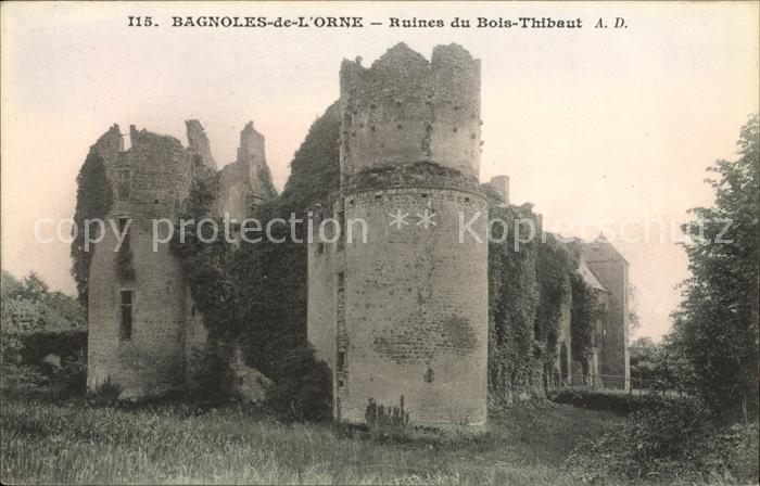 Bagnoles-de-l Orne Ruines du Bois Thibaut