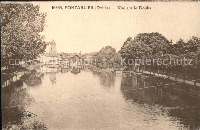 Pontarlier Doubs Vue sur le Doubs