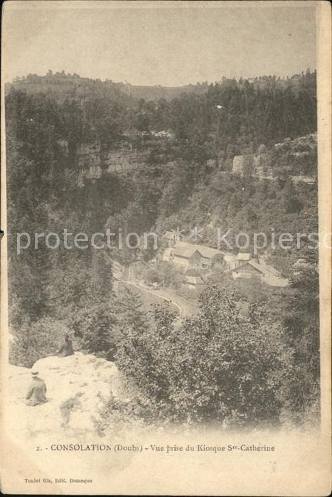 Consolation-Maisonnettes Vue prise du Kiosque Sainte Catherine