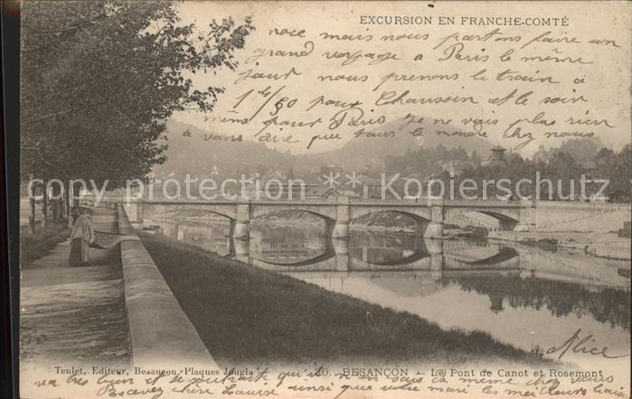 Besancon Doubs Pont de Canot et Rosemont