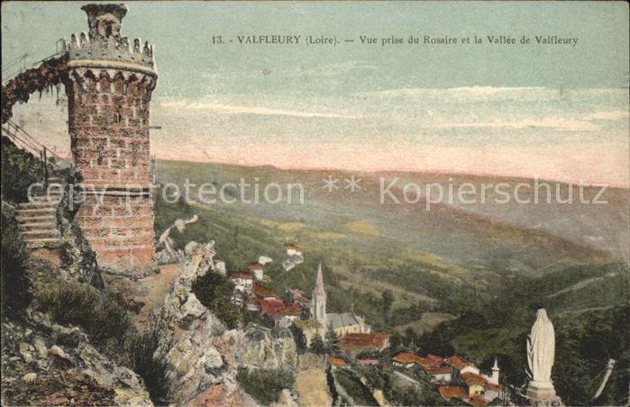 Valfleury Vue prise du Rosaire et la Vallee de Va