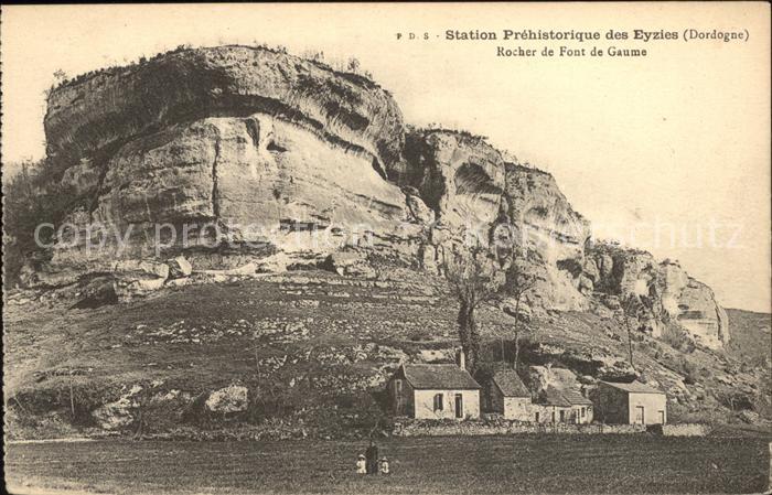 Les Eyzies-de-Tayac-Sireuil Rocher de Font de Gaume Station prehist