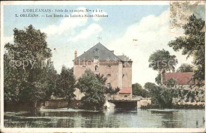 Orleans Loiret Bords du Loiret a Saint Nicolas L'Orlea