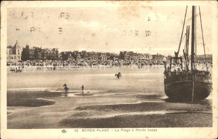 Berck-Plage Plage a maree basse