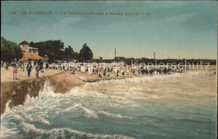 La Rochelle-Normande Nouvelle Plage a maree haute