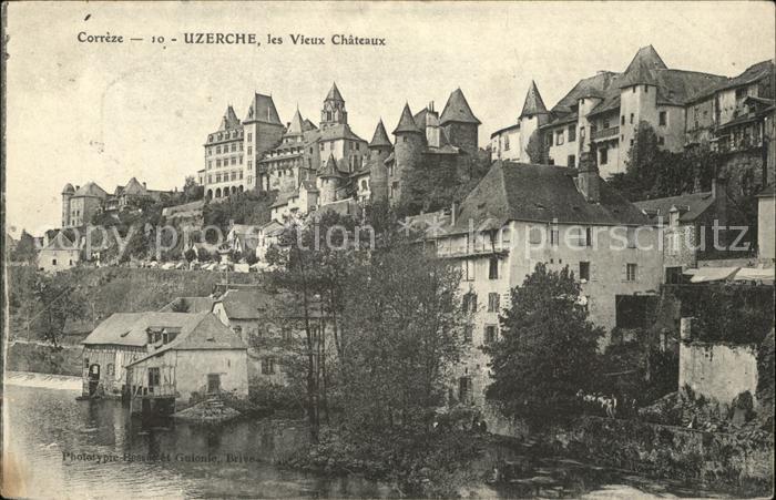 Uzerche Vue generale Chateau
