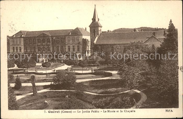Gueret Jardin Public Musee et la Chapelle