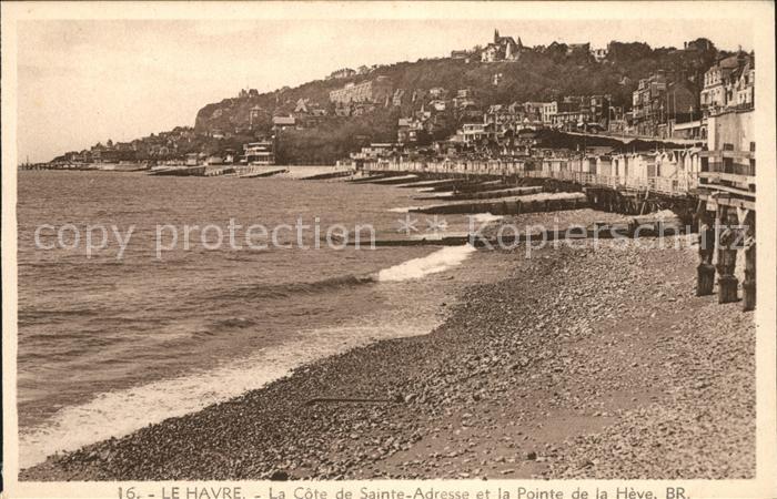 Le Havre Cote de Sainte Adresse et Pointe de la