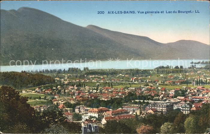 Aix-les-Bains Vue generale et Lac du Bourget