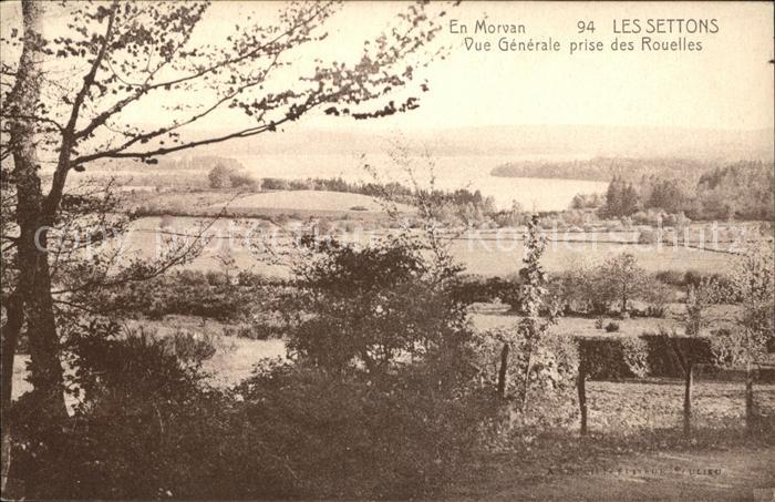 Les Settons Vue generale prise des Rouelles Lac