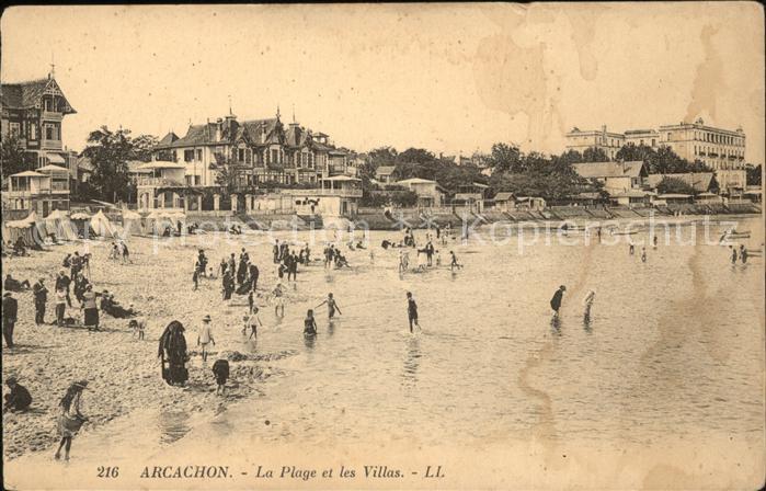 Arcachon Gironde Plage et les Villas