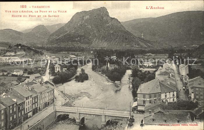 Tarascon-sur-Ariege Vue sur l'Ariege Pont Pyrenees