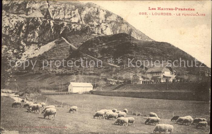 Lourdes Hautes Pyrenees Le Funiculaire Moutons