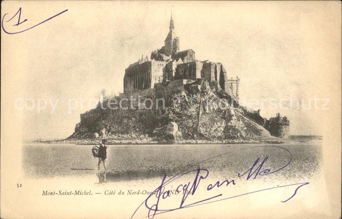 Mont-Saint-Michel Abbaye Cote du Nord Ouest