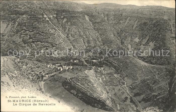 Saint-Maurice-Navacelles Panorama Cirque de Navacelle