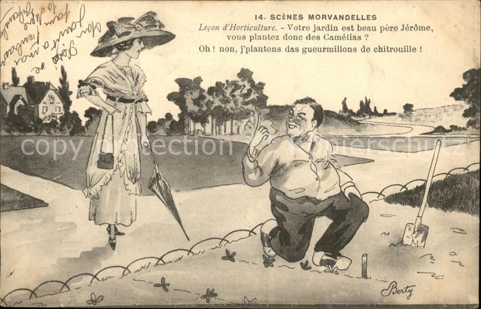 Bourgogne Marne Scenes Morvandelles Lecon d_Horticultur