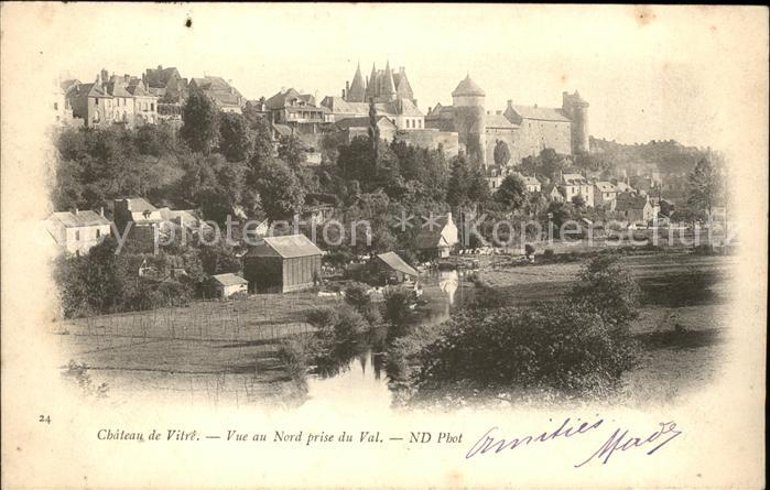 Vitre d Ille-et-Vilaine Chateau vue prise du Val