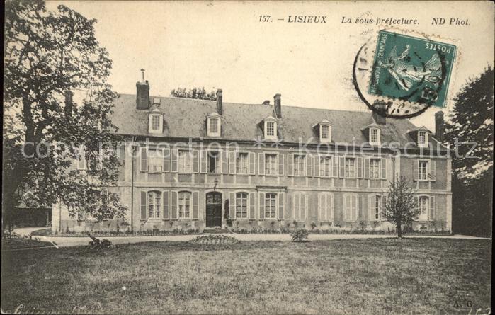 Lisieux Sous Prefecture Stempel auf AK