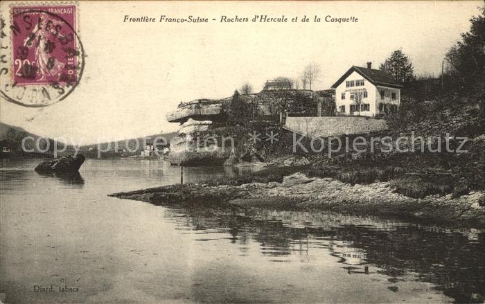 La Chaux Doubs Rochers d Hercule et de la Casquette Frontiere Franco Suisse