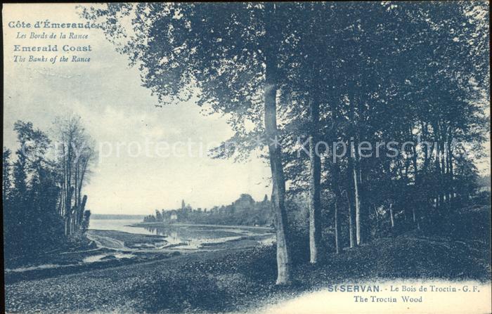 Saint-Servan Ille-et-Vilaine Bois de Troctin Bords de la Rance