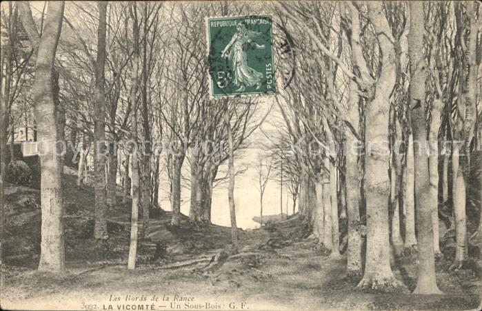 La Vicomte-sur-Rance Sous Bois Bords de la Rance Stempel auf