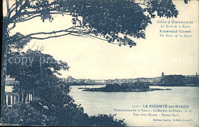 La Vicomte-sur-Rance Bords de la Rance Rocher de Bizeux