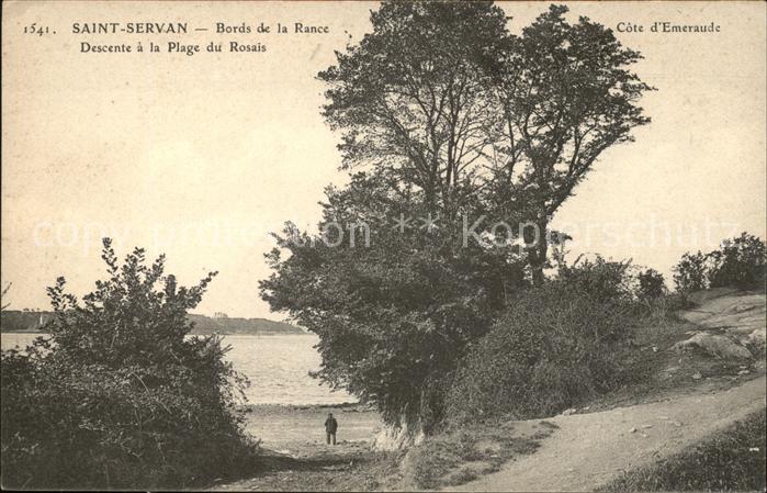 Saint-Servan Ille-et-Vilaine Bords de la Rance Plage du Rosais