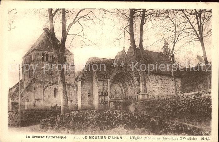 Moutier-d Ahun Eglise Monument historique XV siecle