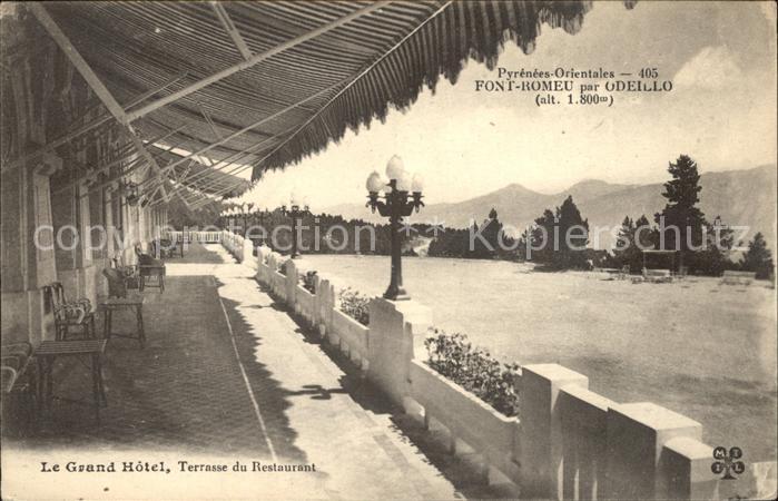 Font-Romeu-Odeillo-Via Grand Hotel Terrasse du Restaurant