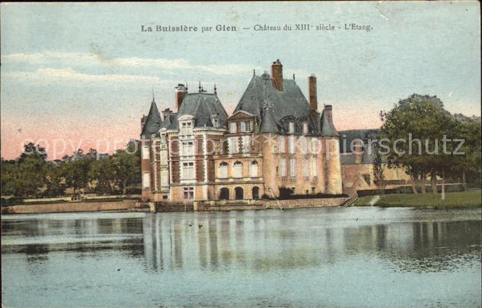 La Buissiere Chateau du XIII siecle Etang