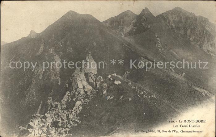Mont-Dore Les Trois Diables Gebirgspanorama