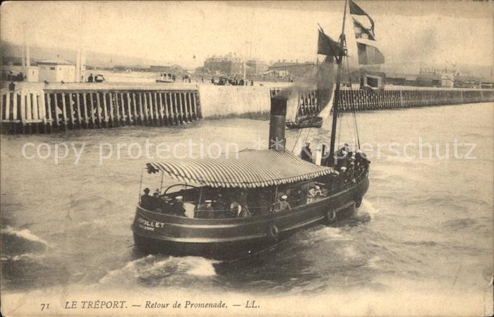 Le Treport Retour de Promenade Bateau