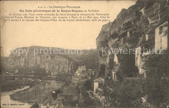 La Roque-Gageac Un coin pittoresque Histoire