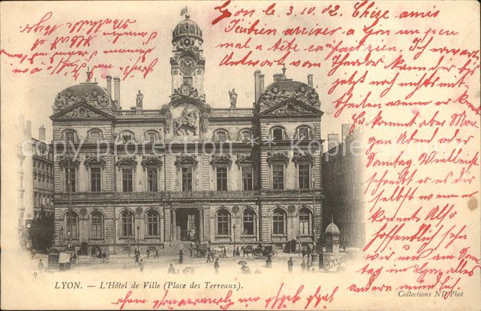 Lyon France Hotel de Ville Place des Terreaux
